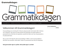 Tablet Screenshot of grammatikdagen.se